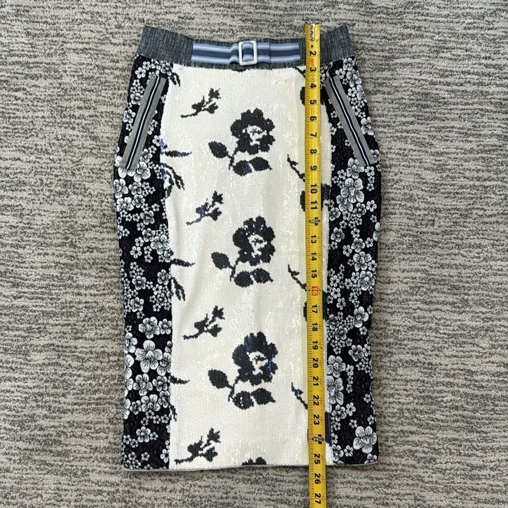 NWT BYRON LARS Sequin Skirt In Maritime Floral Size 2 - Picture 10 of 12